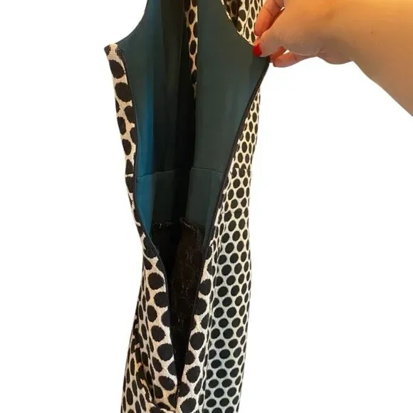 Anthropologie Eva Franco Polka Dot V-Neck Sleeveless Wide Leg Jumpsuit - Women's - Picture 3 of 5